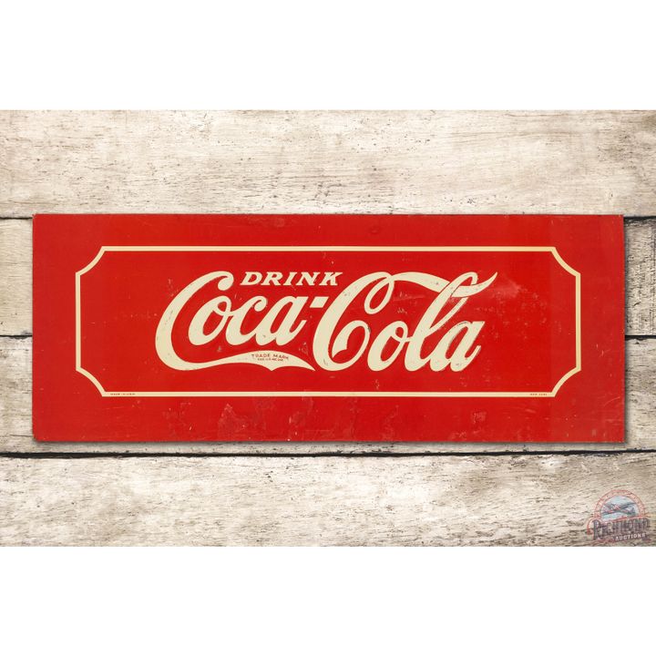 31" Drink Coca Cola Embossed Tin Sign
