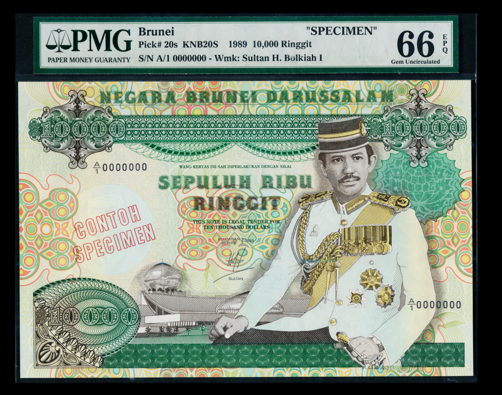 Brunei 3rd 1989 $10000 