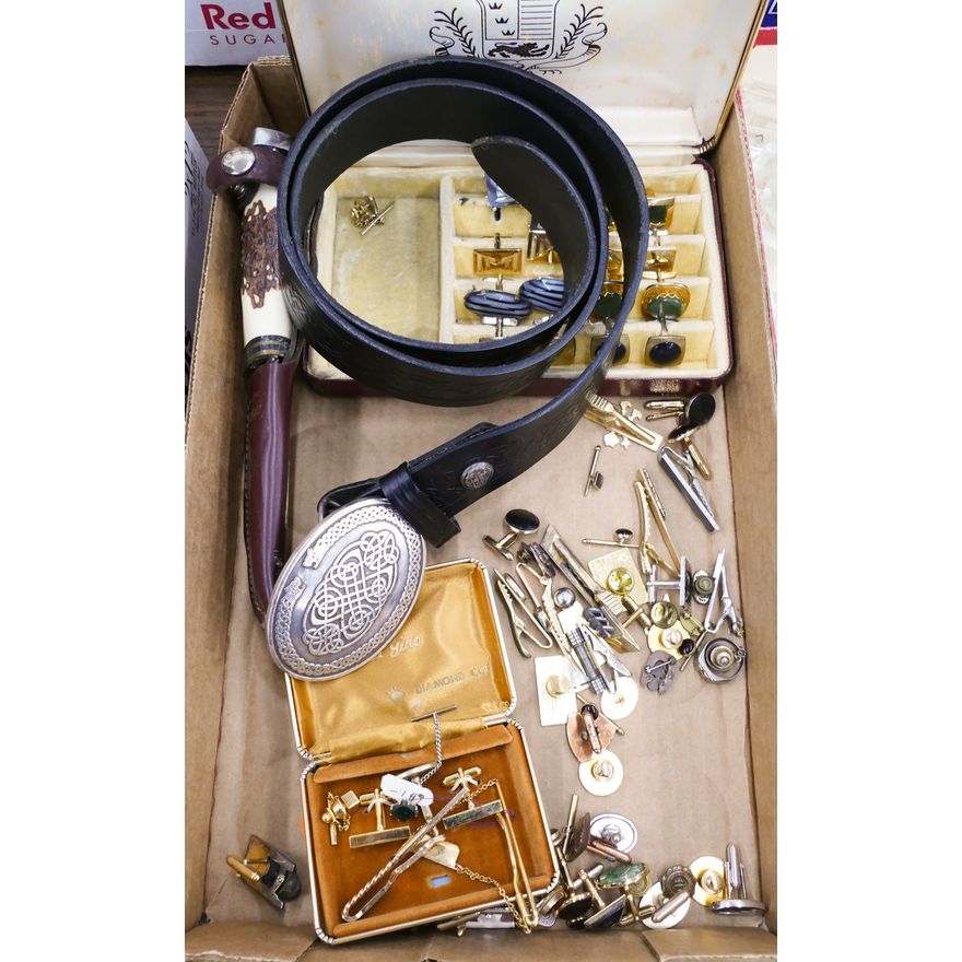 Box Vintage Men's Jewelry