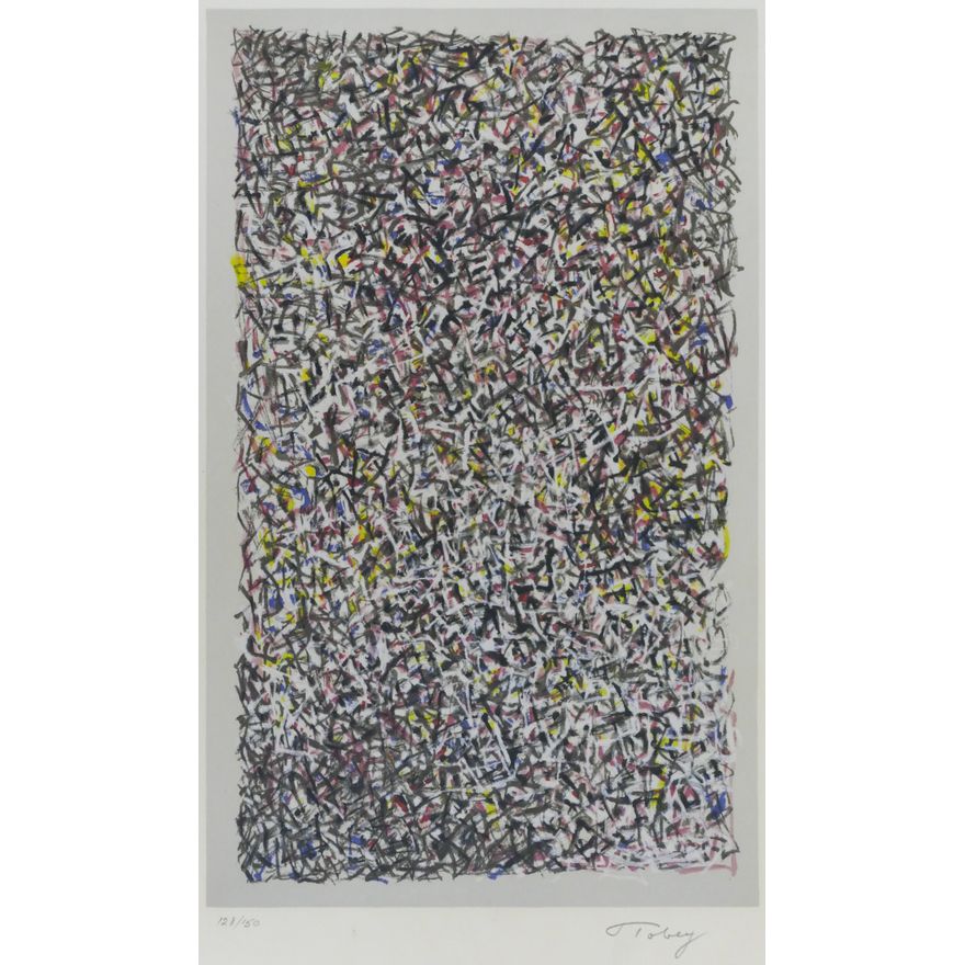 Mark Tobey ''Stained Glass'' 1974 Color Lithograph