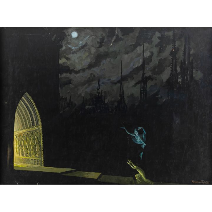 Stanisław Trojański | Projekt scenografii do baletu Charlesa Gounoda Faust, lata 70. XX w.