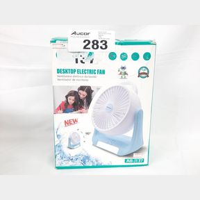 AERBES AB-J137 PORTABLE 6 INCH MULTI-LEVEL CONTROL DESKTOP LED LIGHT FAN