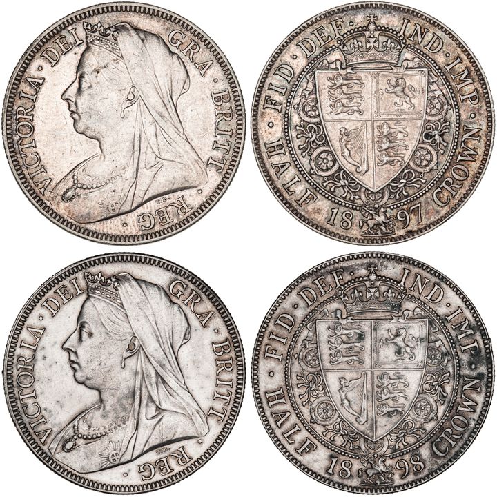 Great Britain, Victoria, Halfcrown, 1897-98, aEF - EF