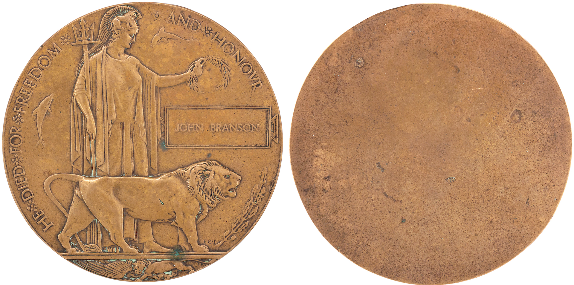 Death Plaque, NSW Recipient, RFA, 1914 - 1918, VF