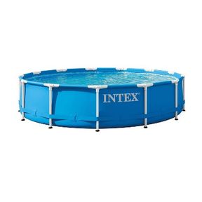 INTEX 13' X 33" METAL FRAME ABOVE GROUND POOL WITH FILTER PUMP