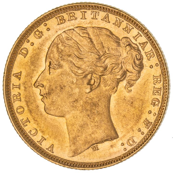 Victoria, Sovereign, 1881-M, UNC
