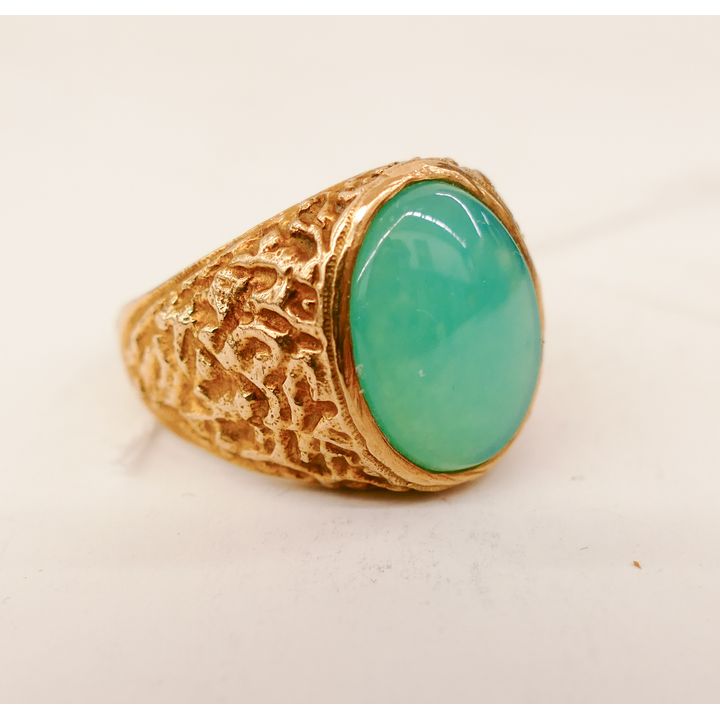 Men's 10K Chalcedony Ring- 10g