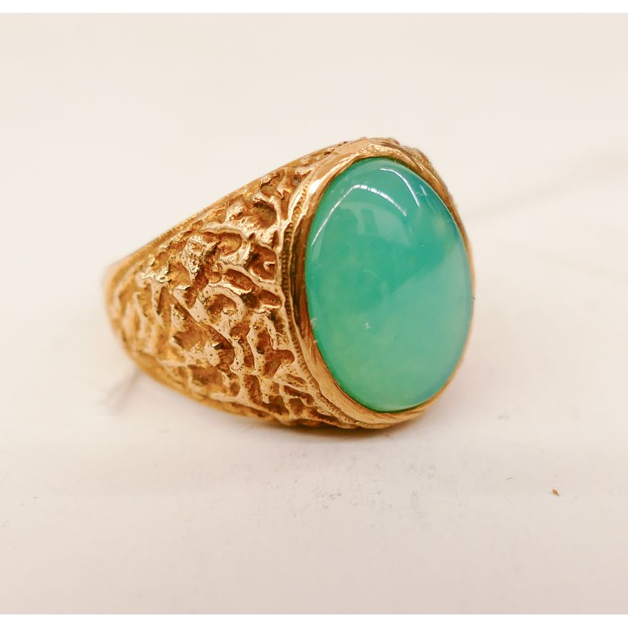 Men's 10K Chalcedony Ring- 10g