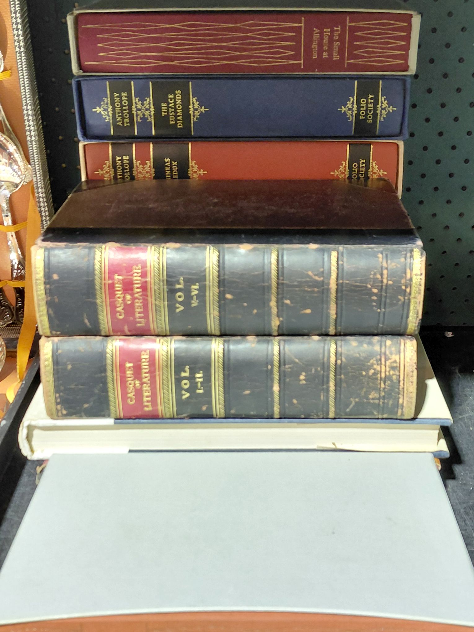 354 · BOX OF ANTIQUARIAN BOOKS ETC