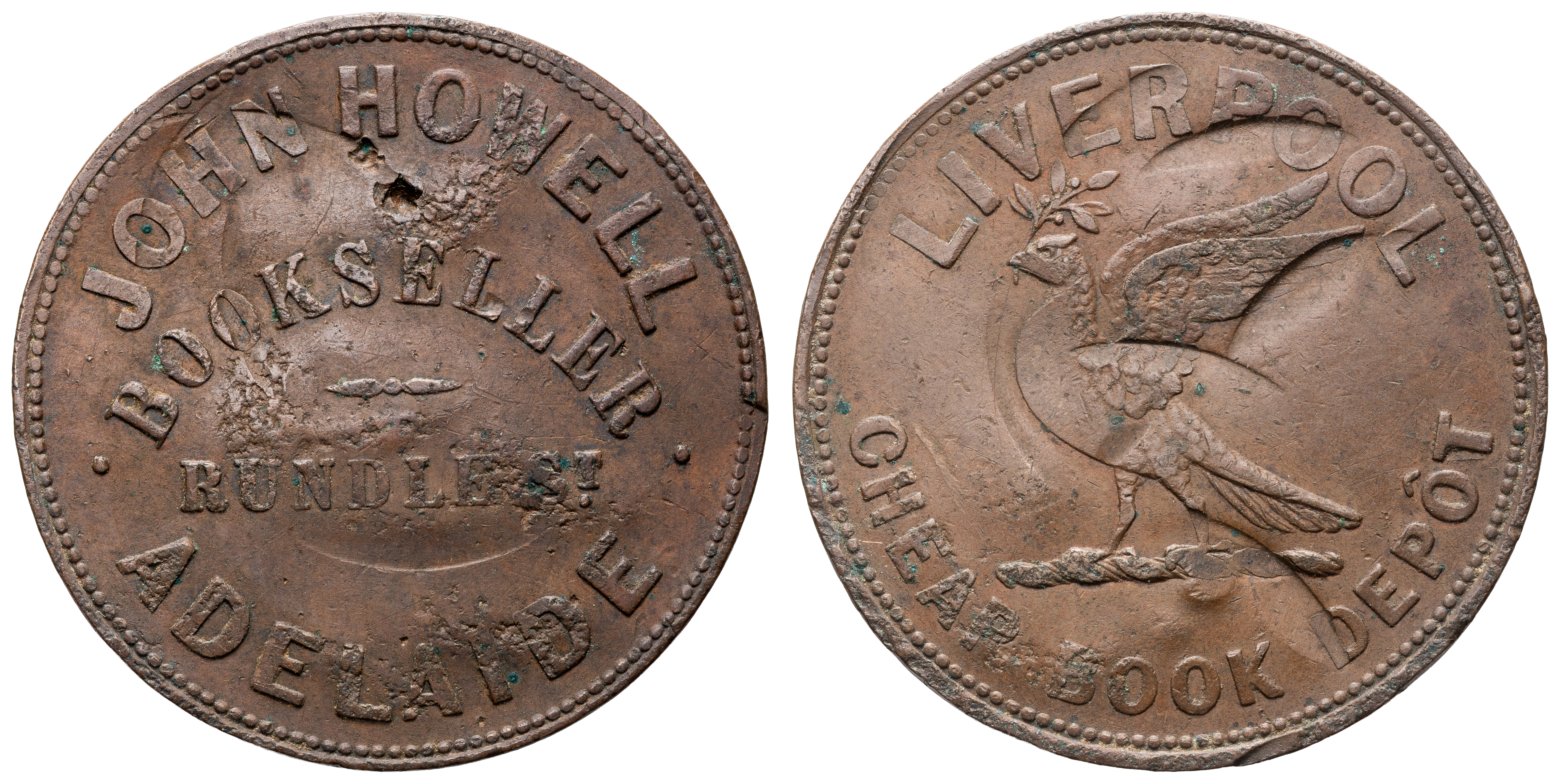 A.133a - Howell, John, Adelaide, SA, Penny, C.1857, F