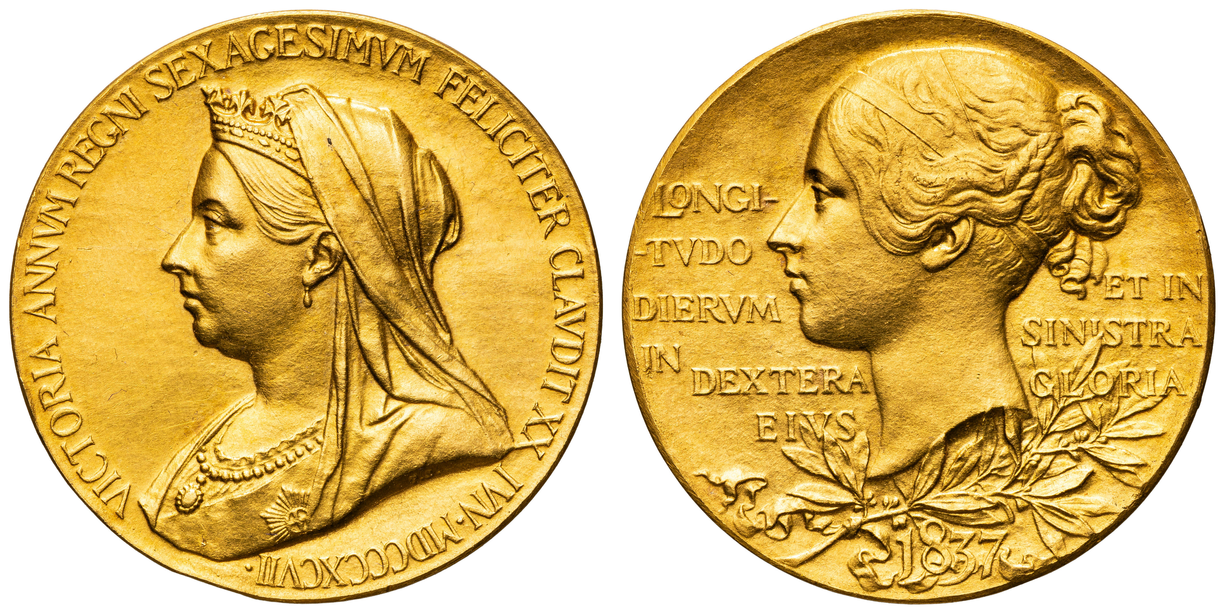 Victoria, Diamond Jubilee Medal - Gold, 1897, UNC