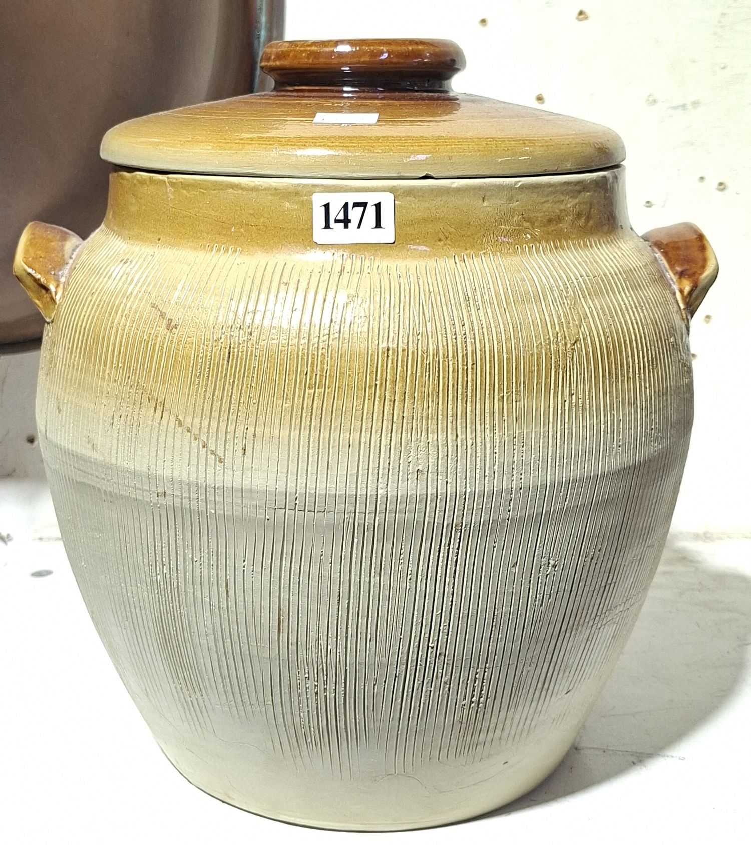 Stoneware Bread Crock