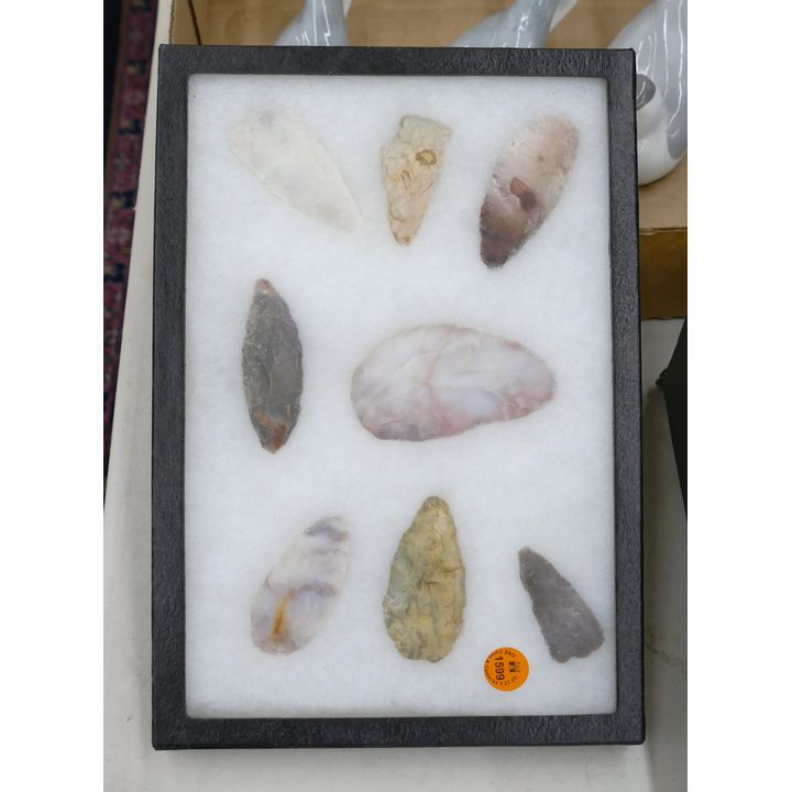 Display Native Stone Arrowheads 12''