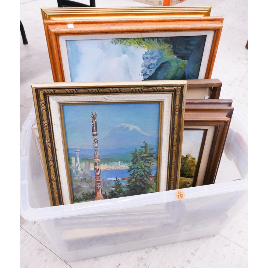 Tote Small Landscape Paintings and Artwork- 14pc