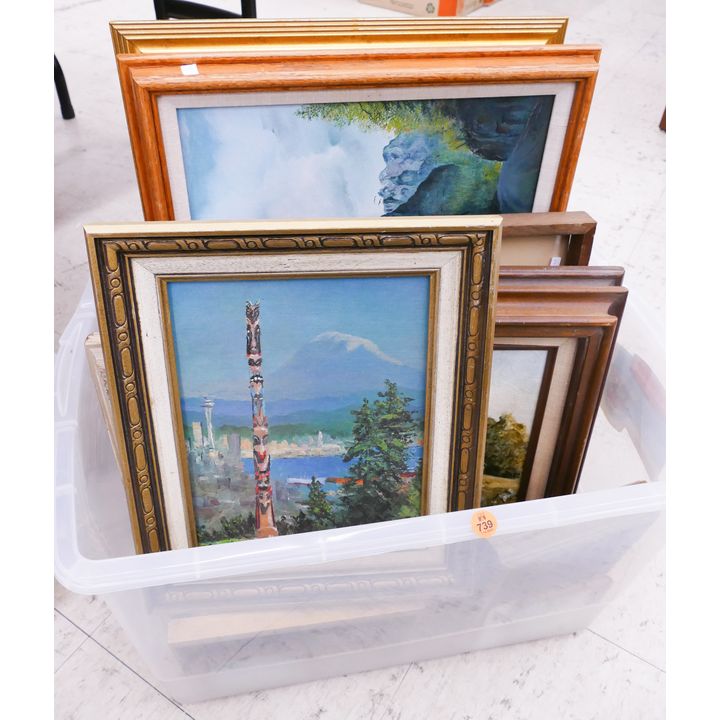 Tote Small Landscape Paintings and Artwork- 14pc