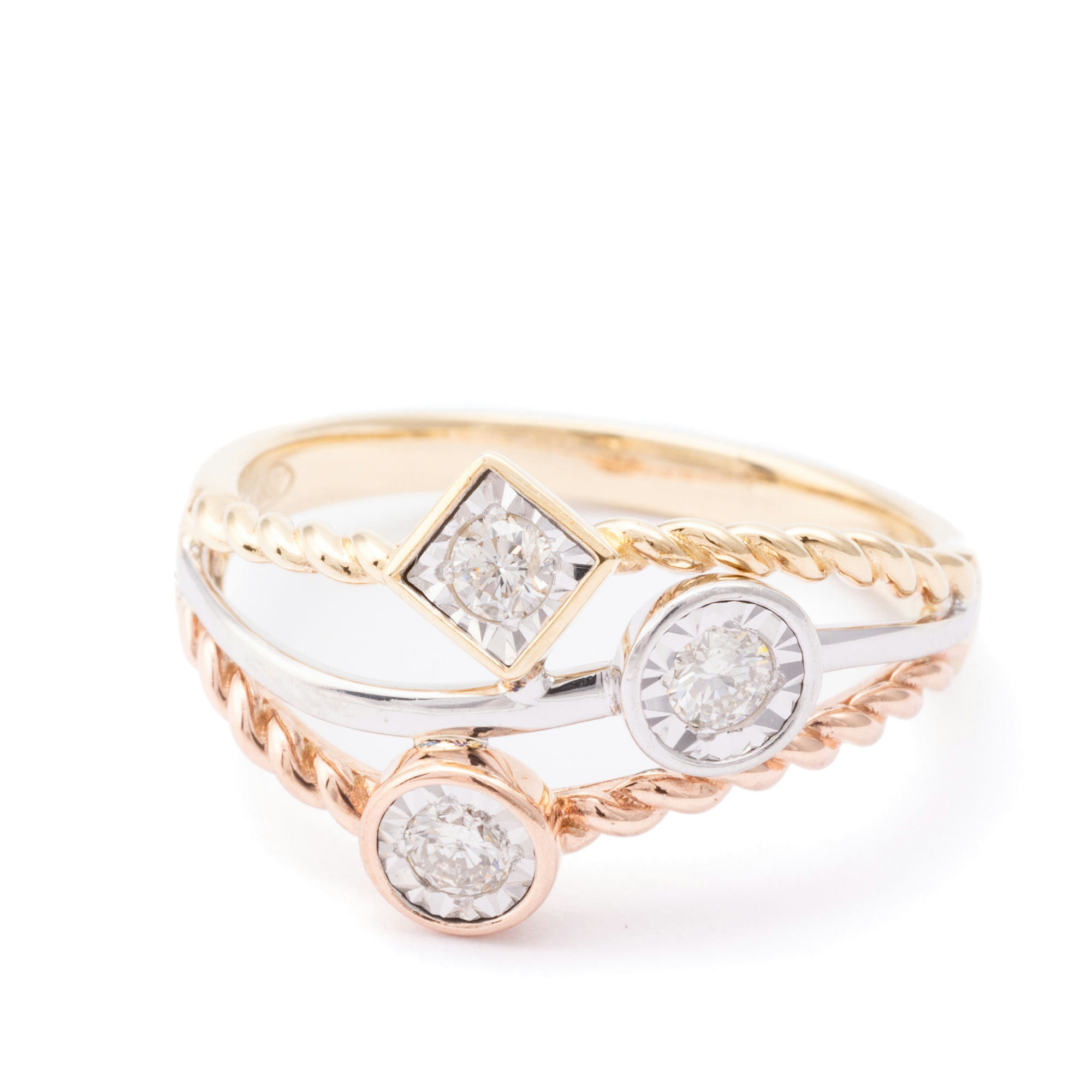 Diamond Dress Ring 9ct Gold,