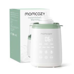 MOMCOZY BOTTLE WARMER, FAST BOTTLE WARMERS FOR ALL BOTTLES WITH TIMER, ACCURATE TEMPERATURE CONTROL AND AUTOMATIC SHUT-OFF, MULTIF