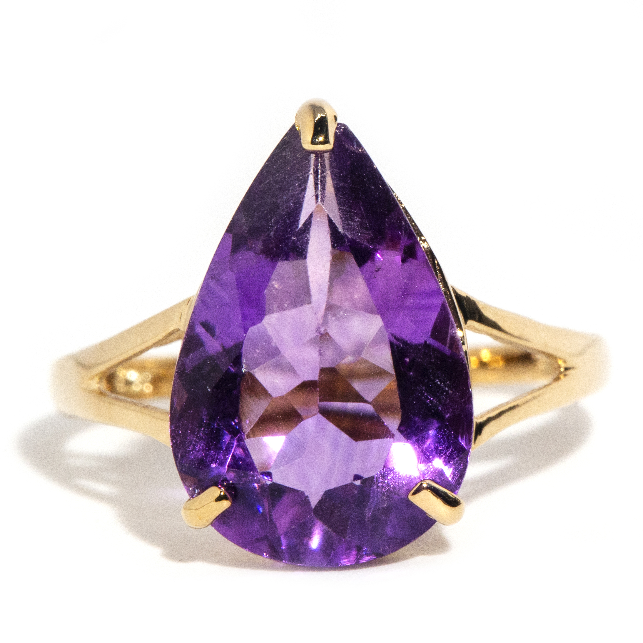 Amethyst Ring 9 Carat Gold ,