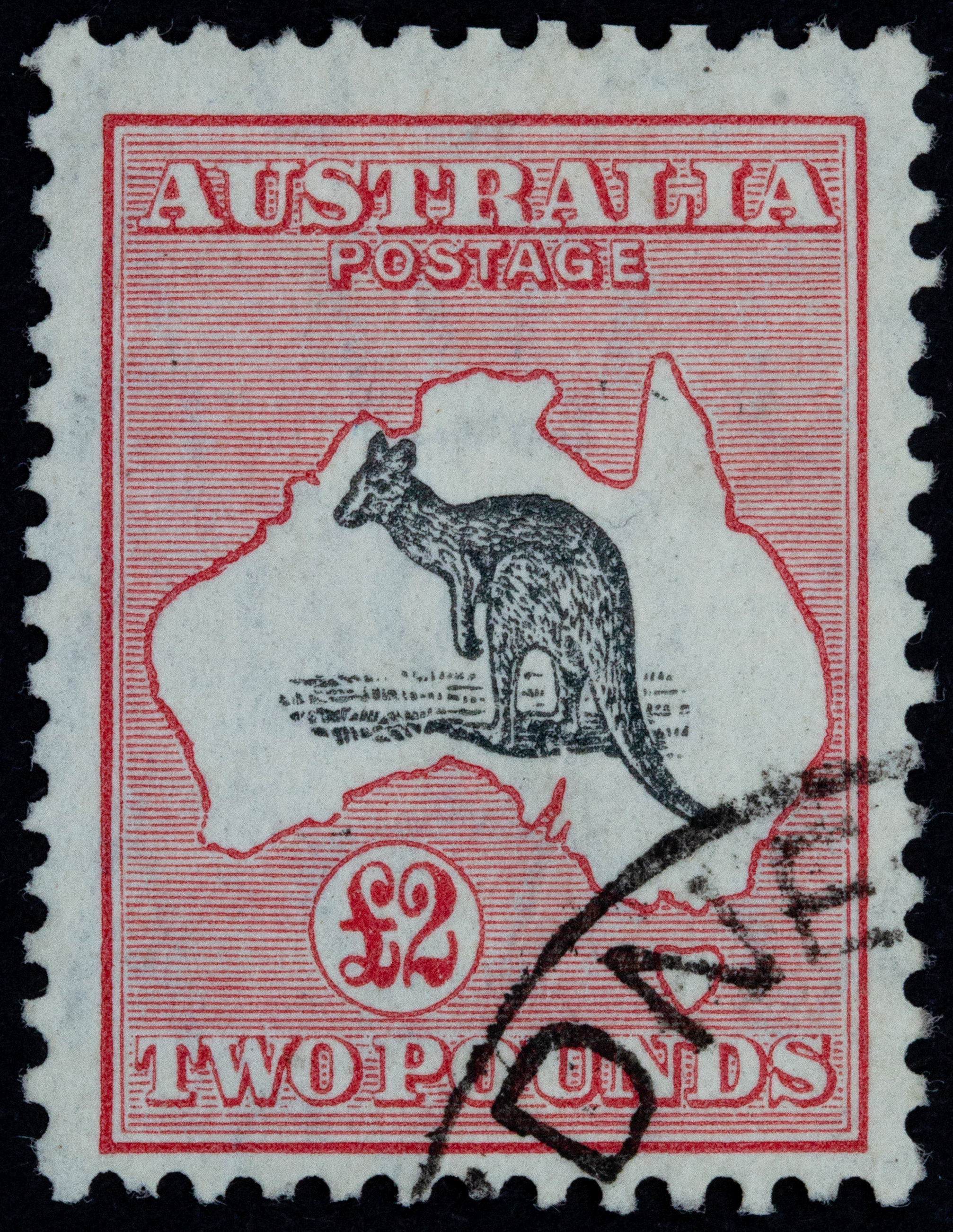 429 · C of A Watermark, Two Pounds, 1934, Fine