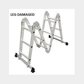 Multi Purpose Step Ladder - (LEG DAMAGED) Heavy Duty- Bar 9900833375140- 51737/500 BI