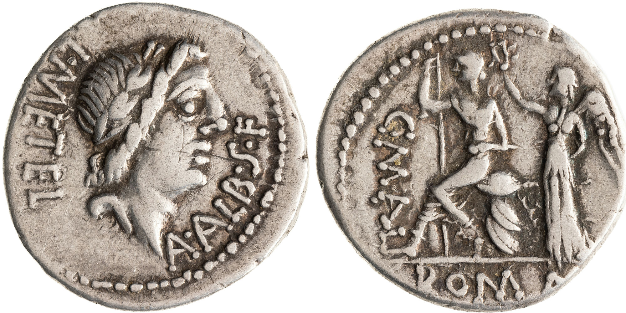 Caecelia, Denarius, 96 BC, VF