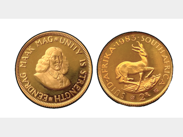 1983 SOUTH AFRIAN GOLD 2 RAND COIN