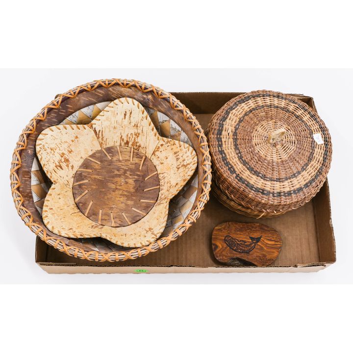Box Athabascan Indian Baskets Etc