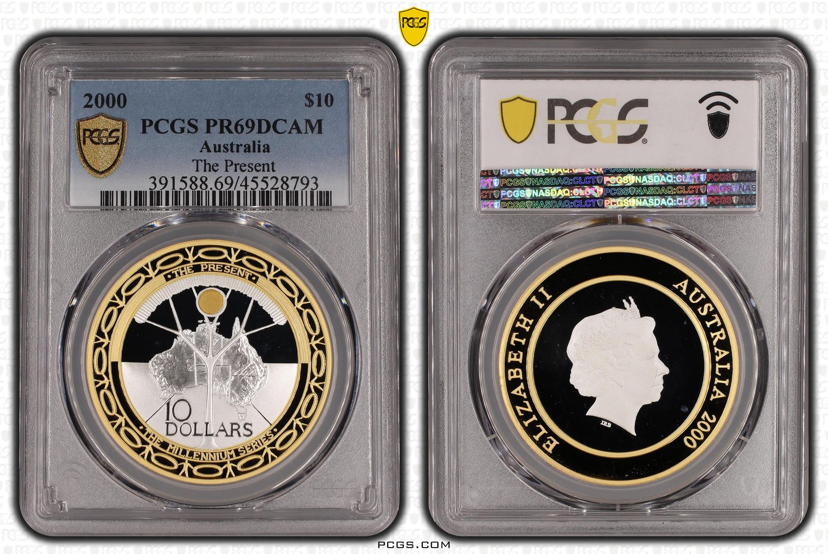 2000 Australia Ten Dollar, $10 The Present PCGS - PR69DCAM -793