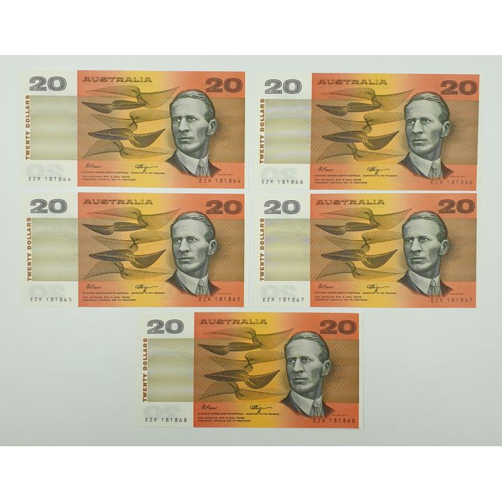 Consec. Aus. F/H $20 Notes