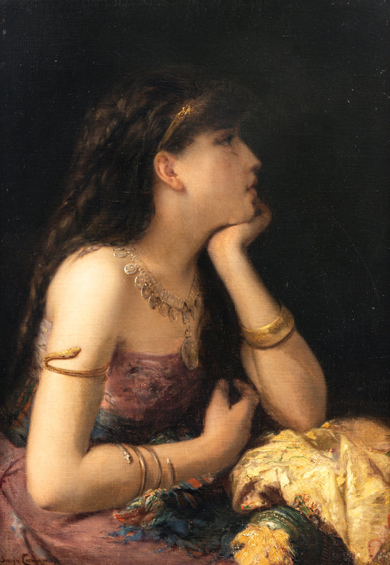 Pierre Olivier Joseph Coomans
(Belgian, 1816-1889)
Une beauté classique, 1888