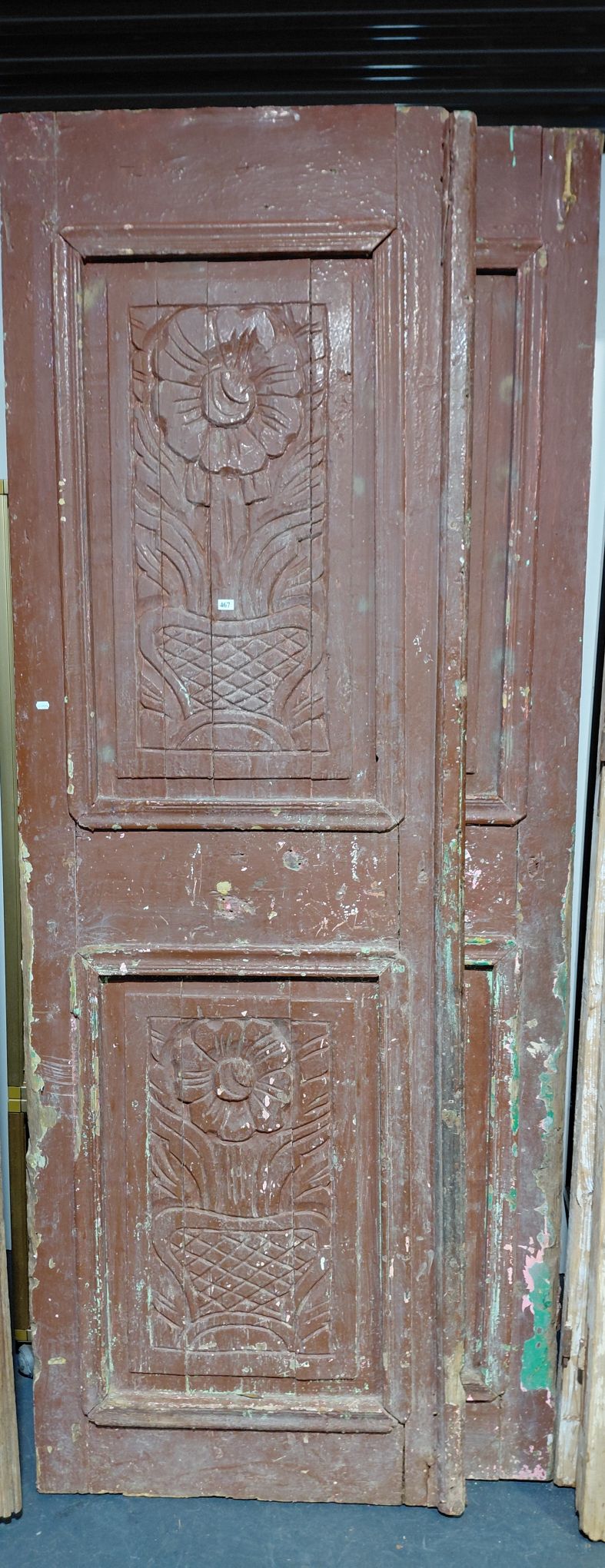 467 · SCRUBBED PINE FRENCH STYLE DOORS