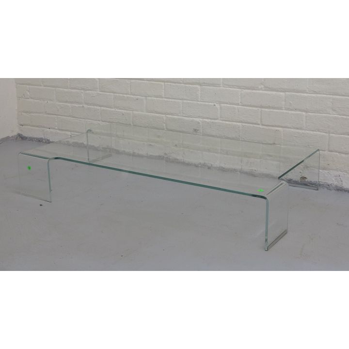 LOW GLASS COFFEE TABLE