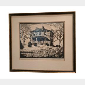 MARGARET WHITTEMORE 1930S STANTON HOME FRAMED PRINT (SIGNED)