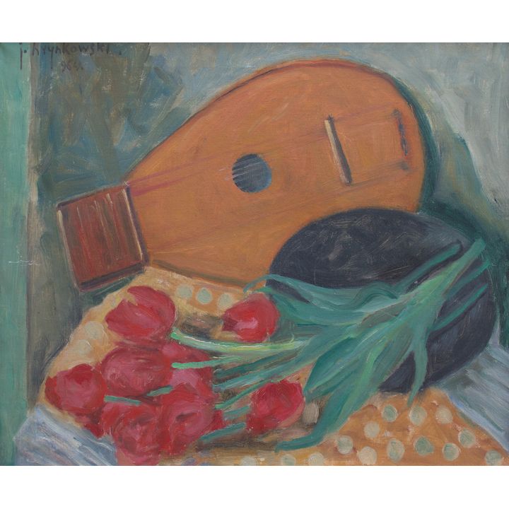 Jan Hrynkowski | Martwa natura z tulipanami, 1964