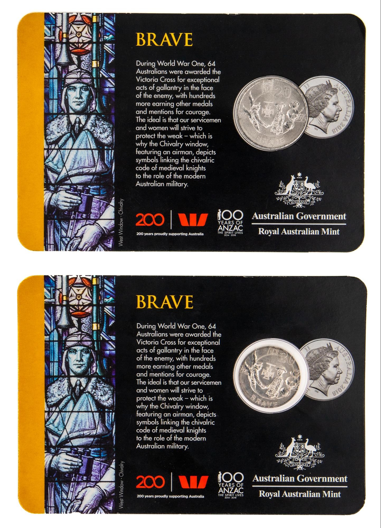 Elizabeth II, Twenty Cents, 2018, UNC