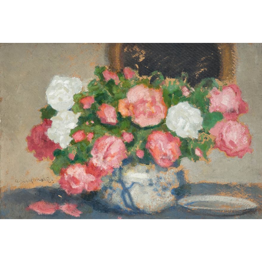 Alfons Karpiński | Róże w wazonie, ok. 1960 r.