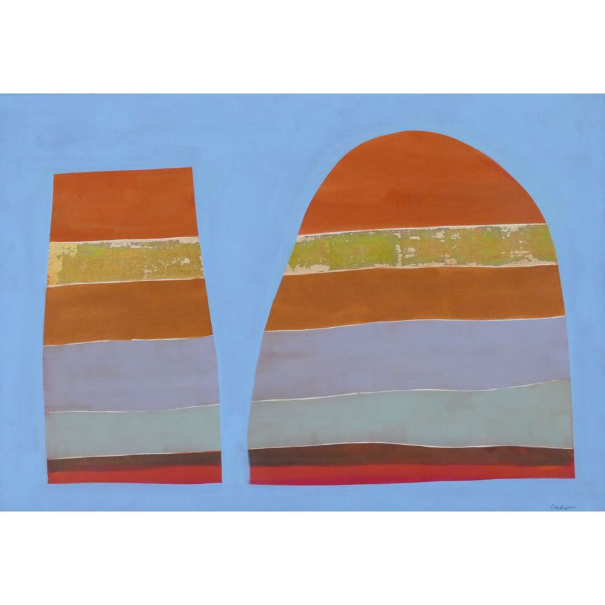 Byron Gardner ''Two Rocks'' 1973 Oil
