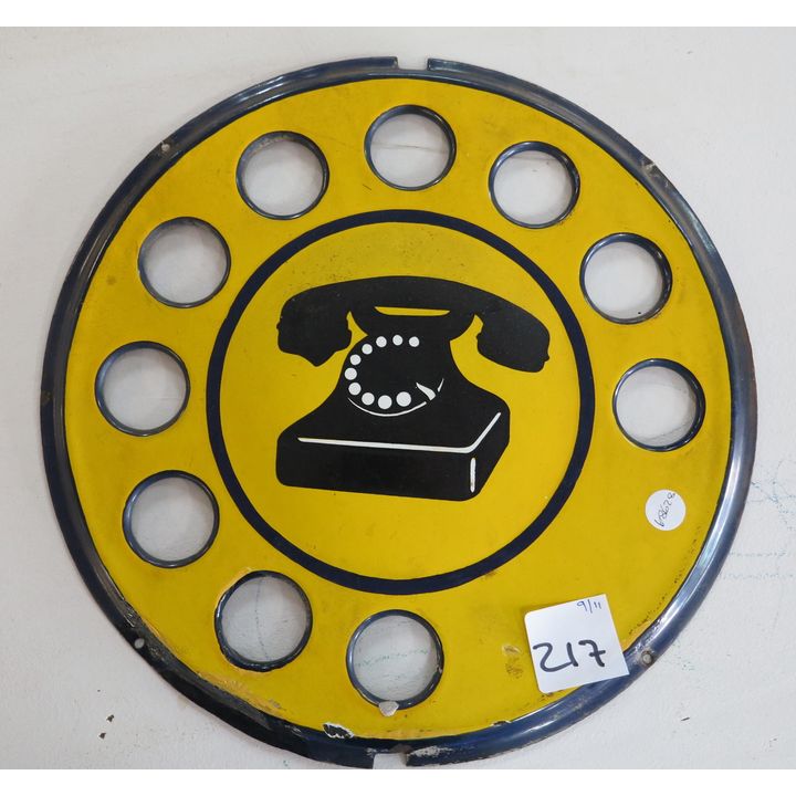 METAL TELEPHONE SIGN