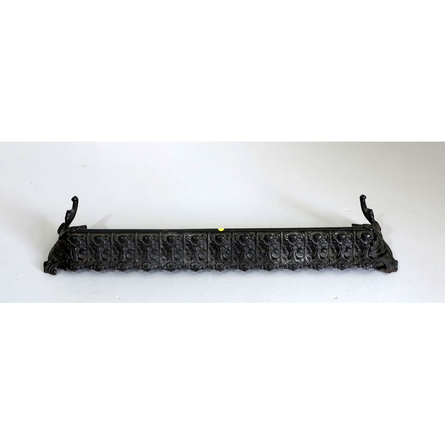 VICTORIAN CAST IRON FIRE FENDER