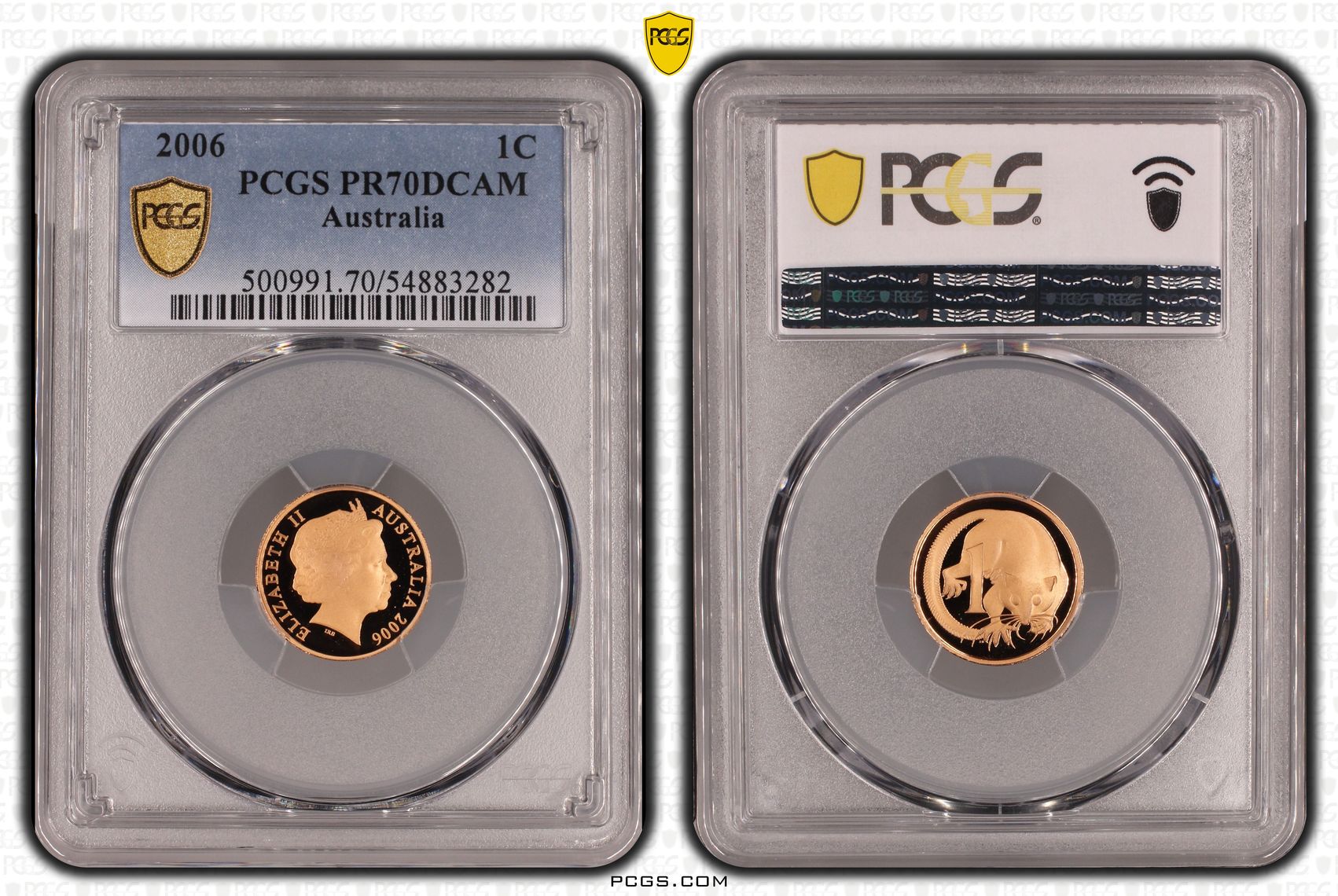 Pop 20/0, One Cent, 2006, Pcgs Pr70dcam