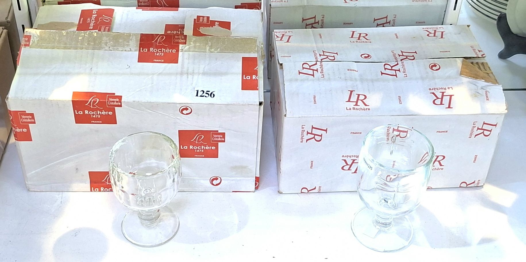 1256 · LA ROCHERE FRENCH CRYSTAL GLASSES