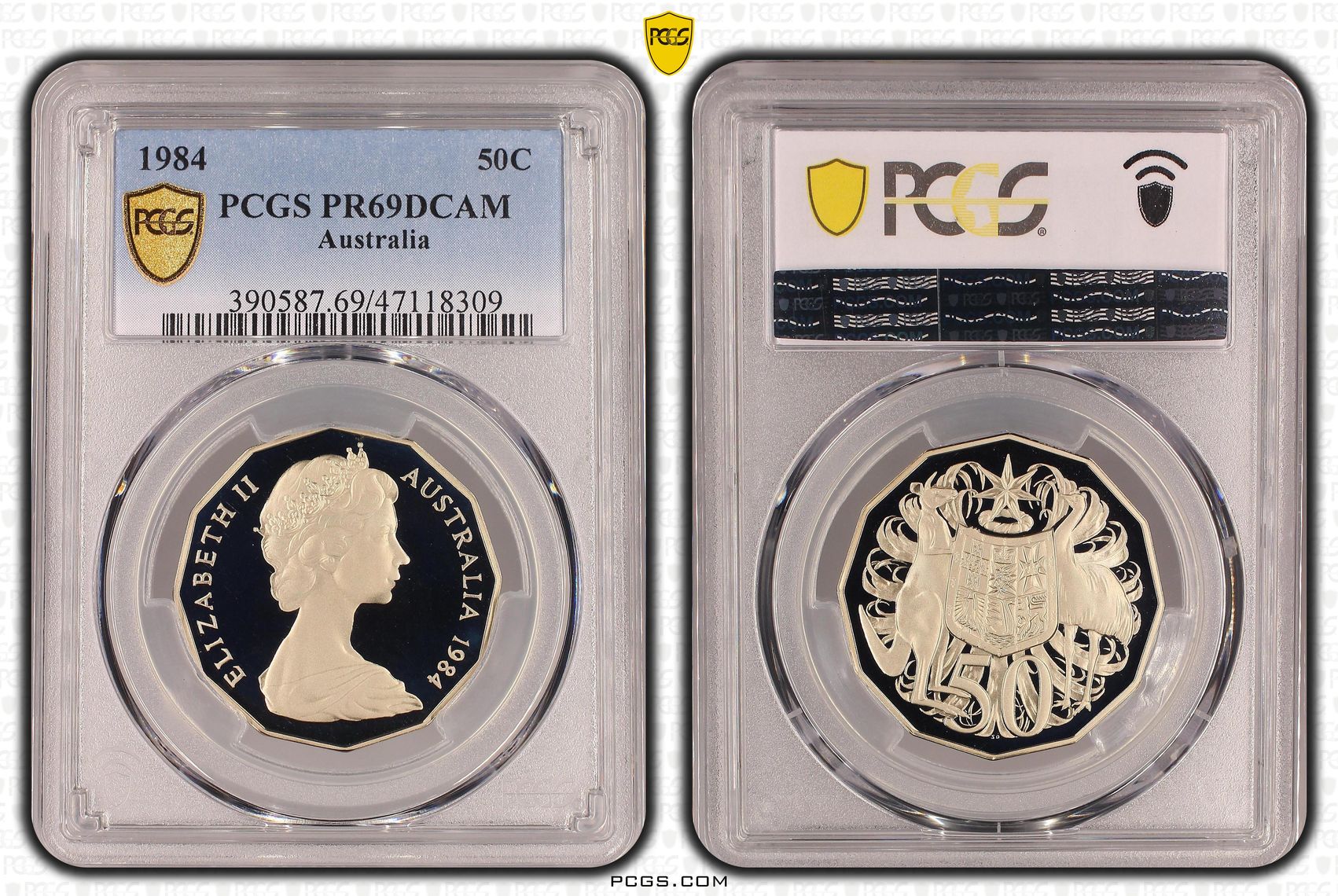 , Fifty Cent, 1984, PCGS PR69DCAM