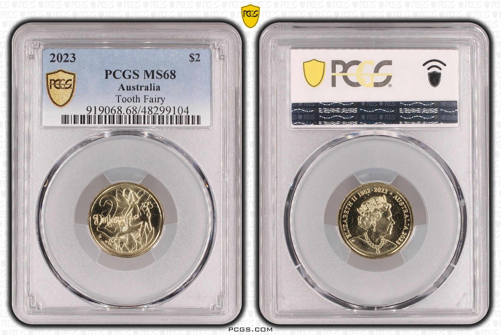 Tooth Fairy , Two Dollar, 2023, PCGS MS68