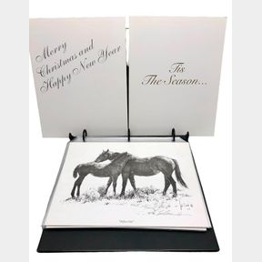Group Of Bill Owens Signed Prints And Cards In A Bohlin Notebook