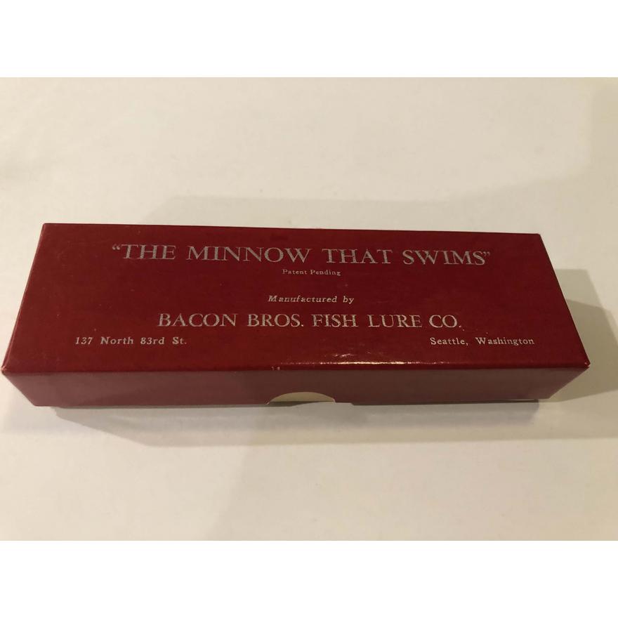 Very Rare “The Bacon Minnow” NIB, 1930's Circa