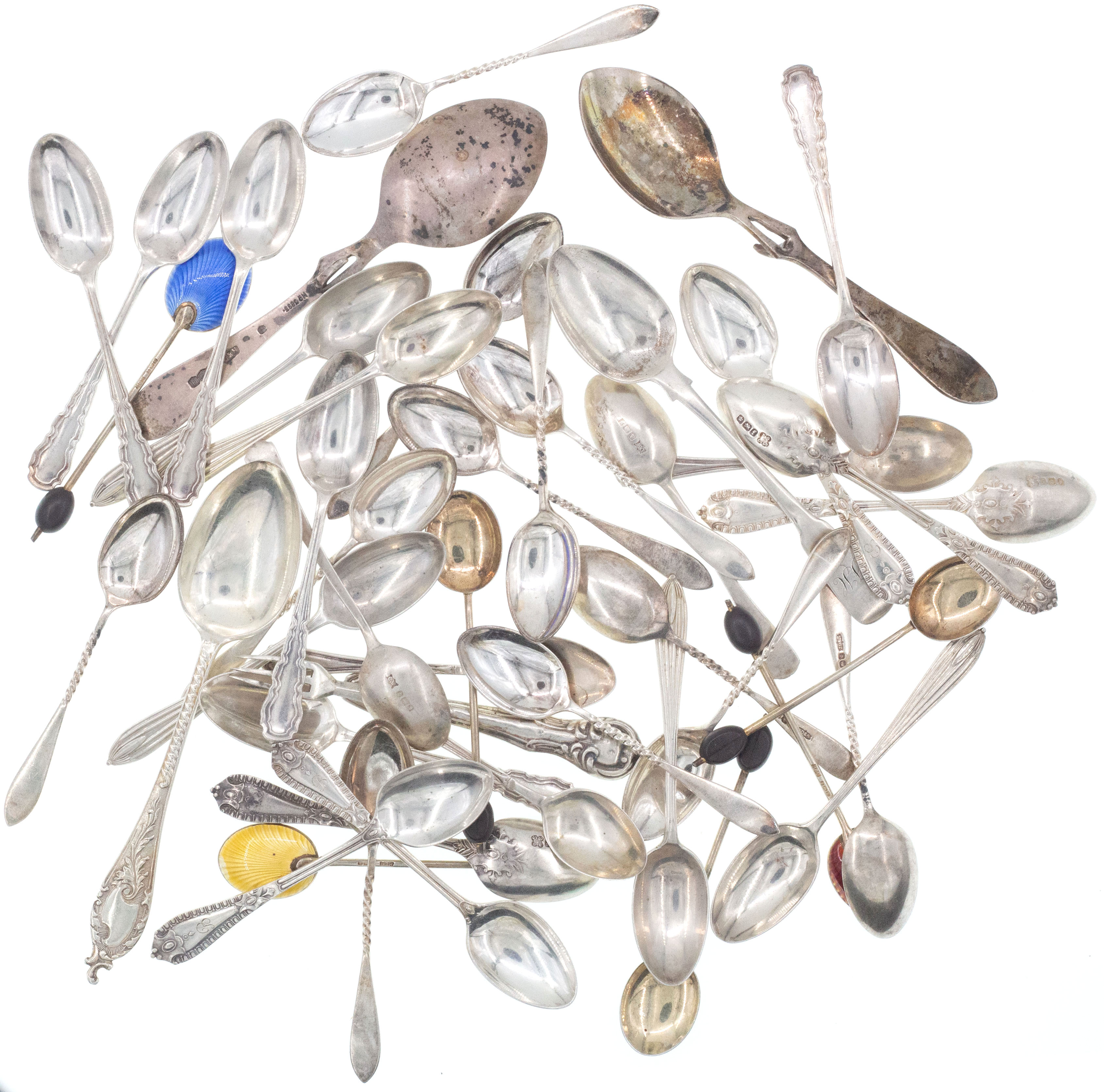 216 · Scotland, Group of Silver Coffee Spoons, 1860 - 1920, VGC