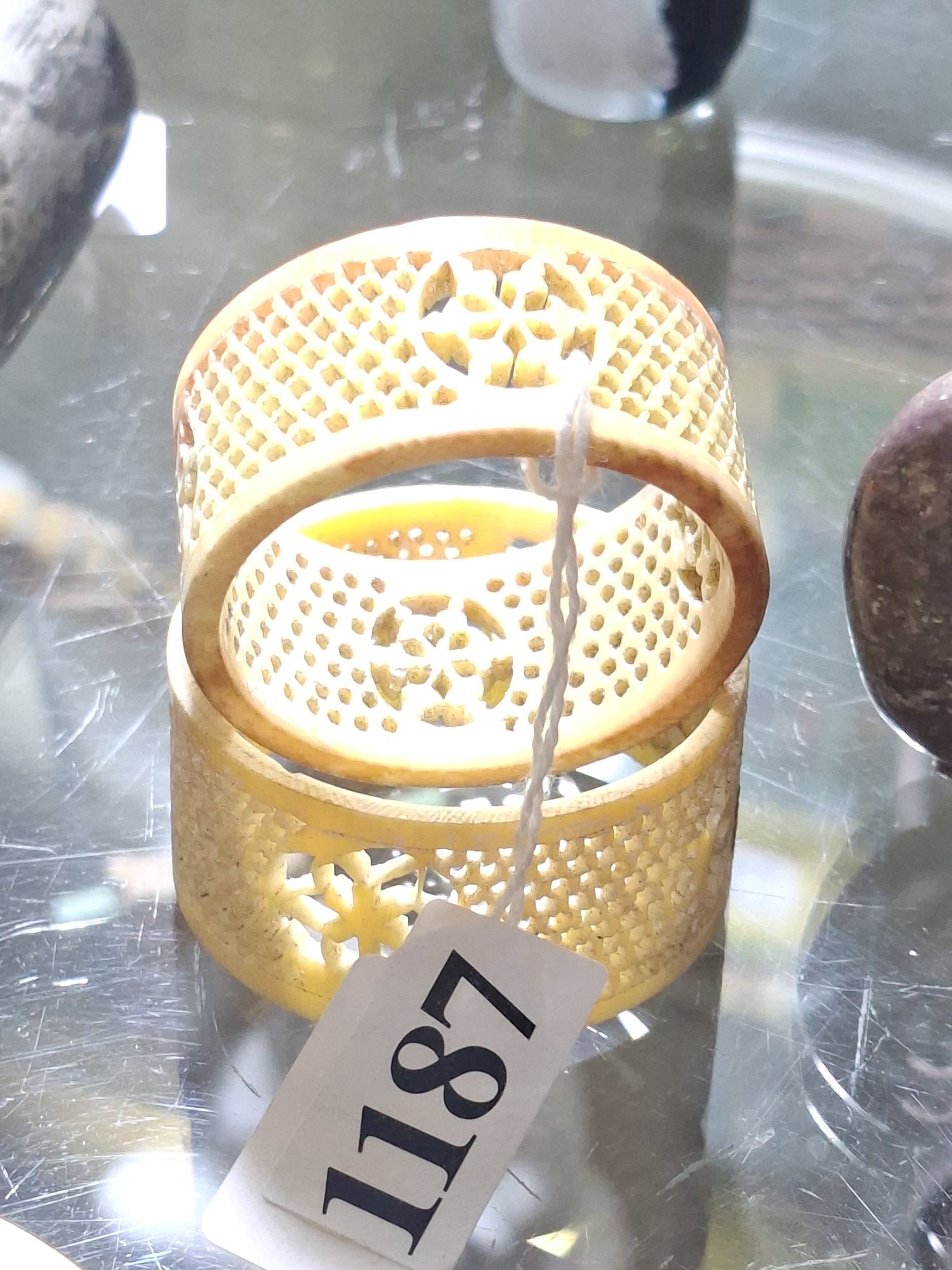 A Pair Of Pierced Napkin Rings