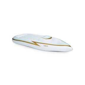 FUNBOY WHITE PLASTIC INFLATABLE YACHT POOL FLOAT