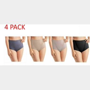 4 PACK MAIDENFORM TUMMY TONING SHAPING BRIEFS SZ L