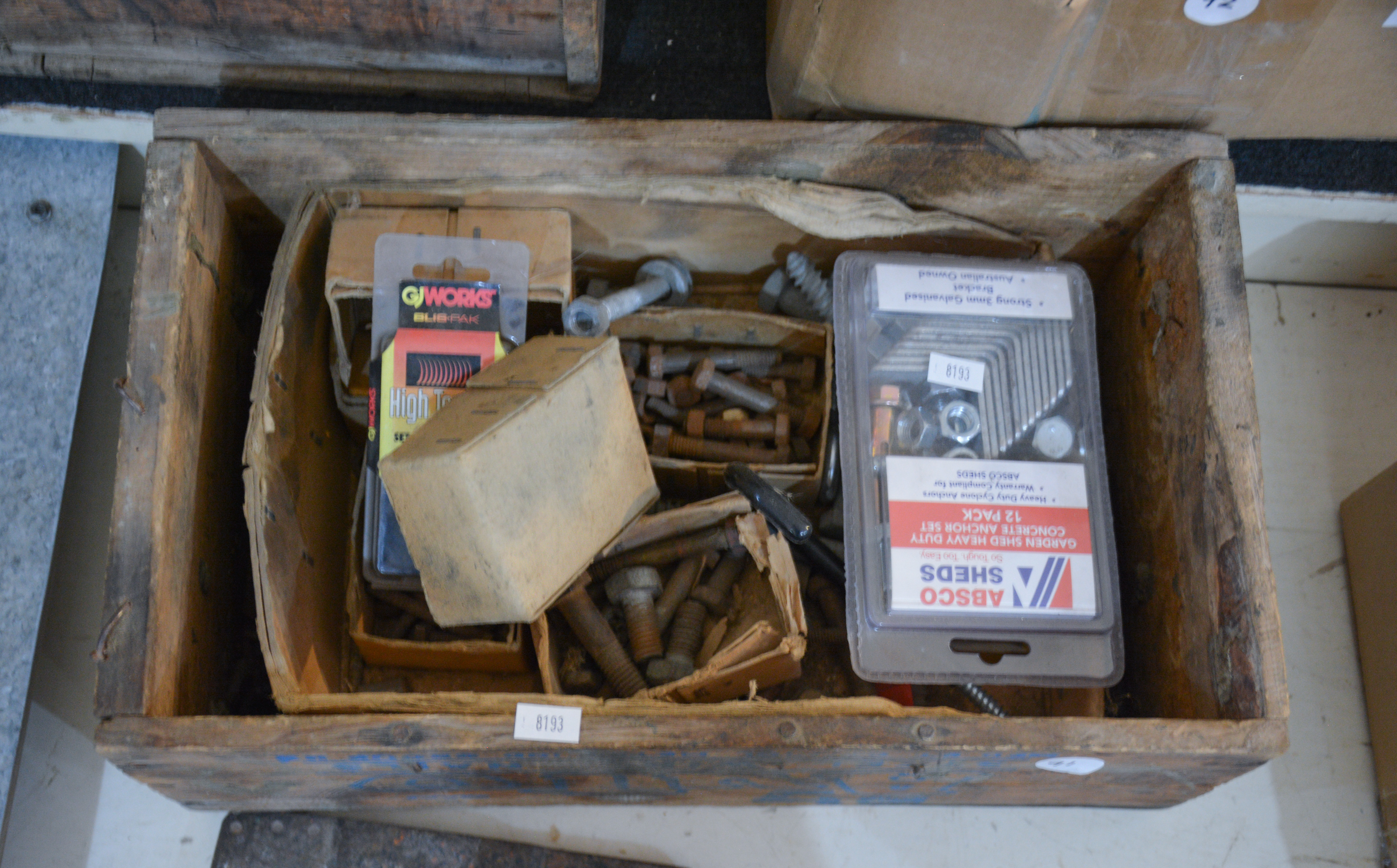 Box Full of Bolts and Screws etc — sold at auction in New Zealand for $20
